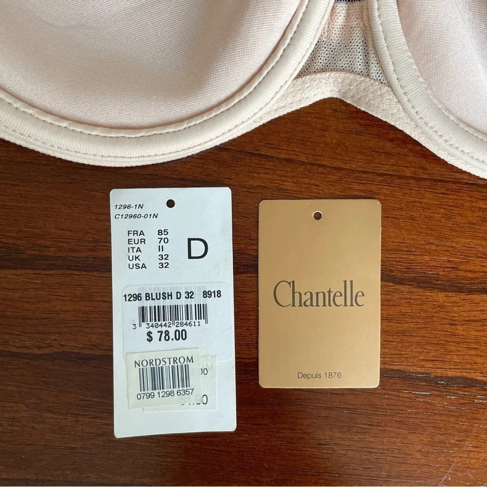 Chantelle Lingerie Aeria Underwire Spacer Bra, Nude Blush, 32D - Picture 7 of 7